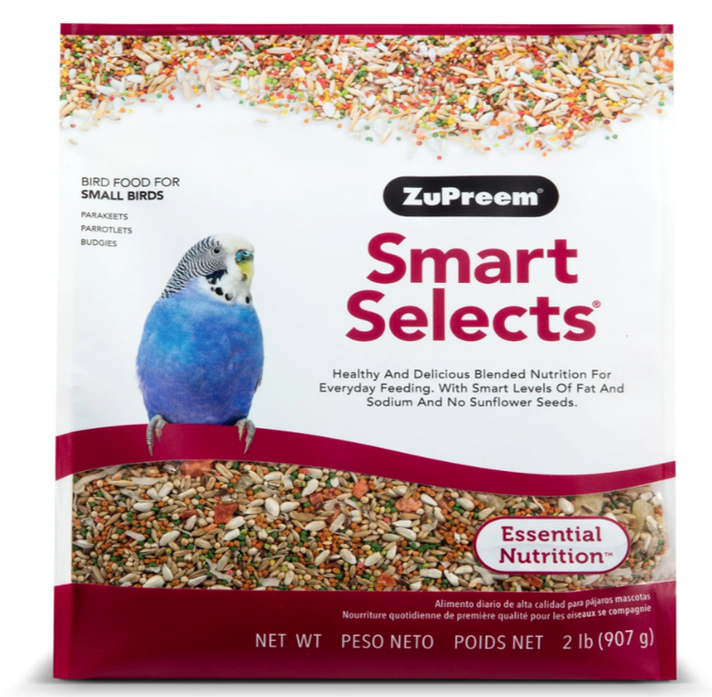 ZuPreem Smart Selects Parakeet Bird Food  2 lb