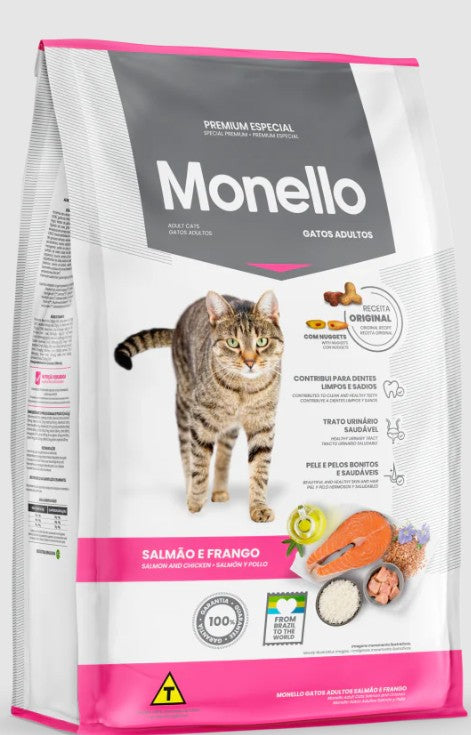 Monello Adult Cat Food with Salmon and Chicken Nuggets 7 kg