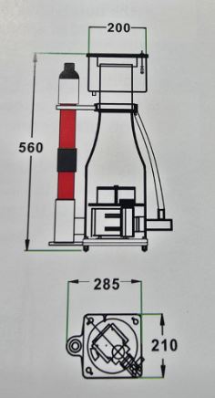 WaveReef K7-200UV Hybrid UV Protein Skimmer