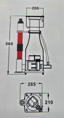 WaveReef K7-200UV Hybrid UV Protein Skimmer