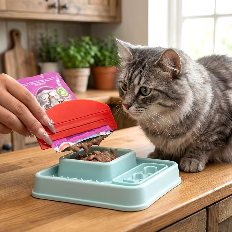 Cat Food Dispenser Scraper