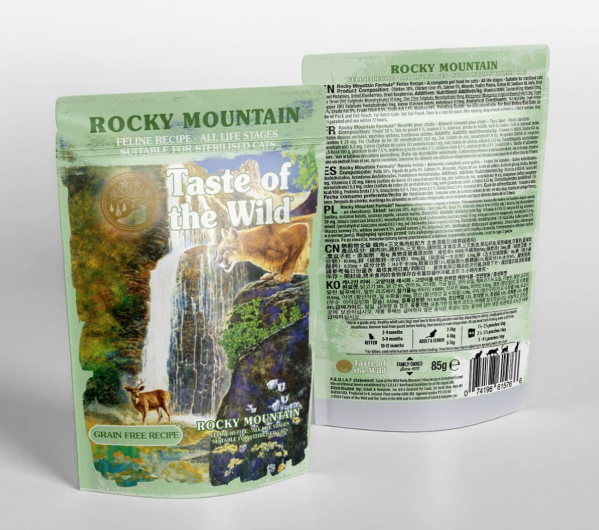 Taste of the Wild Rocky Mountain Cat Pouch Chunks in Gravy  85g