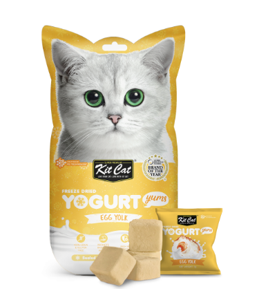 Kit Cat Freeze-Dried Yogurt Yums Egg Yolk Cat Treats