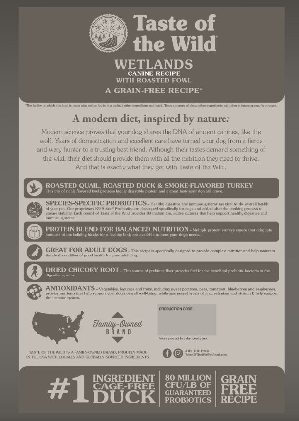Wetlands Canine Recipe