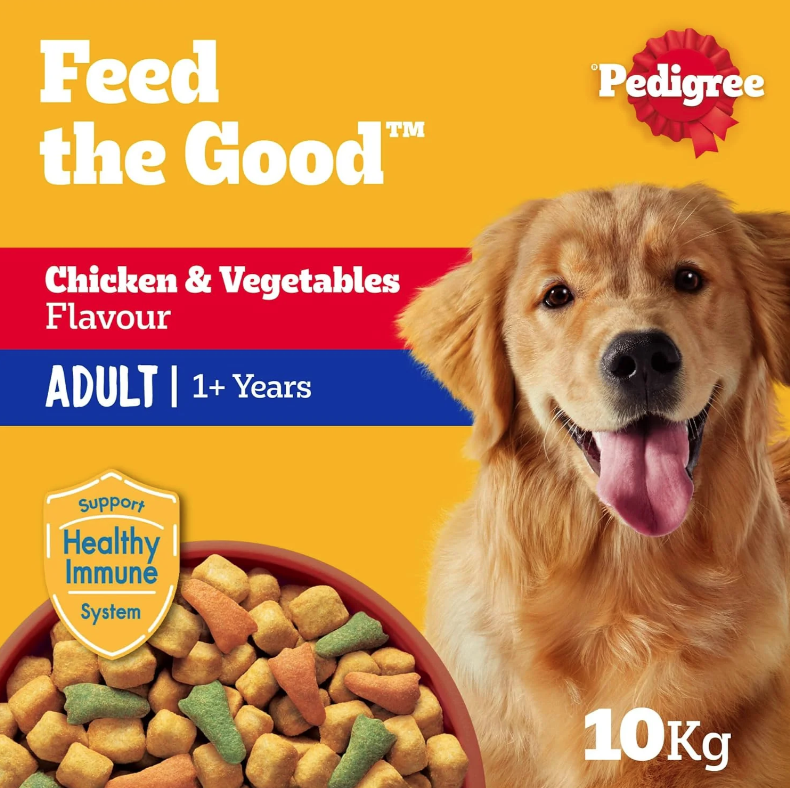 Pedigree Chicken and Vegetables Adult Dry Dog Food