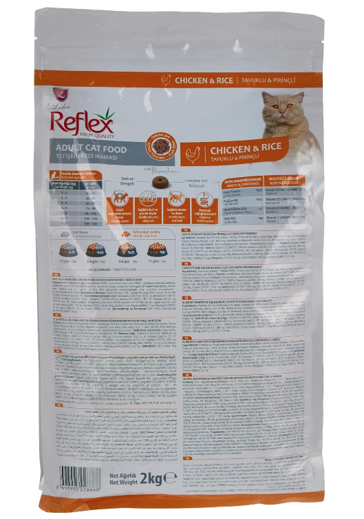 Reflex Gourmet Adult Cat Food with Chicken & Rice 2kg