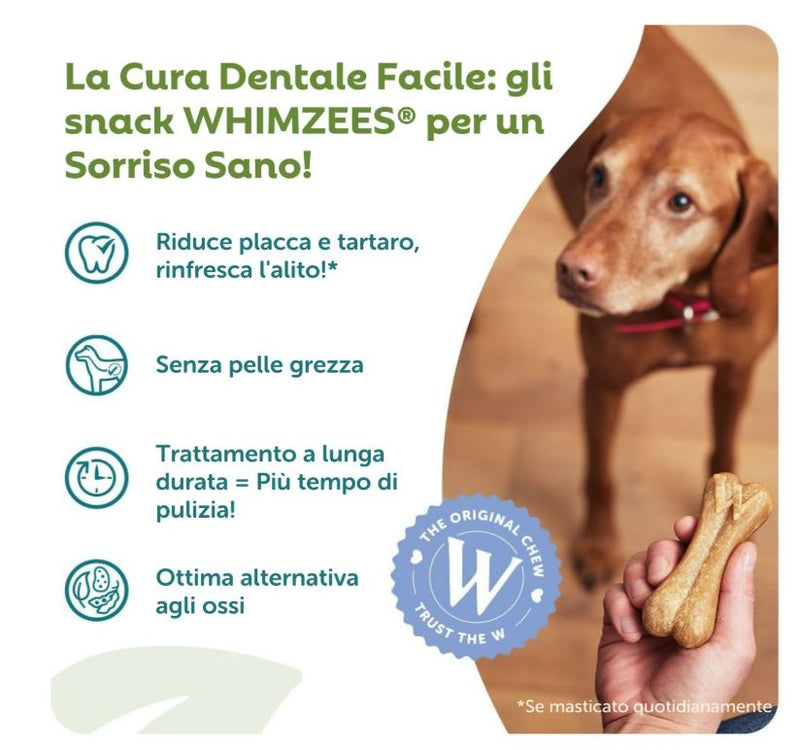 WHIMZEES Rice Bone Dental Dog Treats 9 Pieces 540g