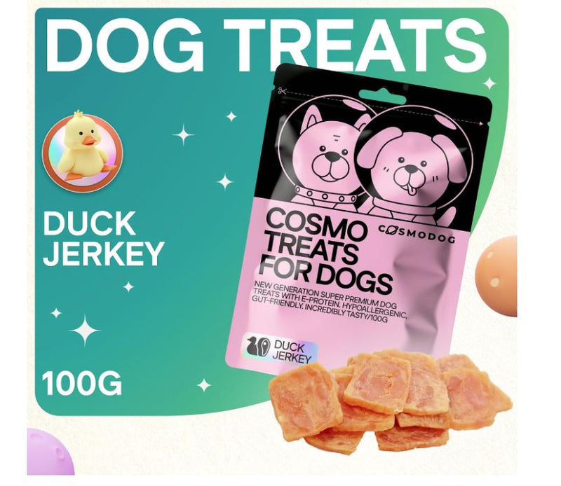 Cosmodog Doypack Duck Jerky Dog Treats