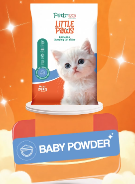 Petbroo Little Paws Bentonite Clumping Cat Litter  20kg