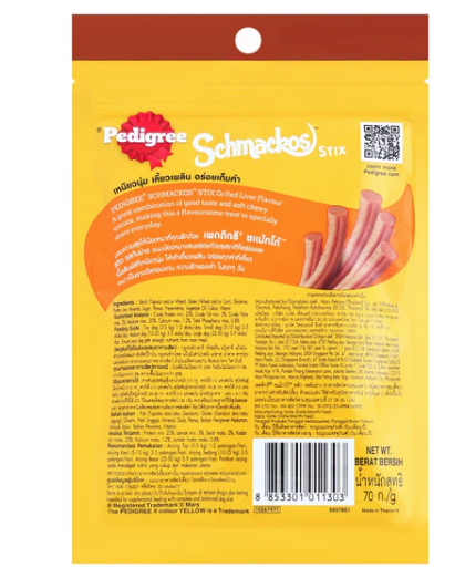 Pedigree Schmackos Stix Grilled Liver Dog Treats