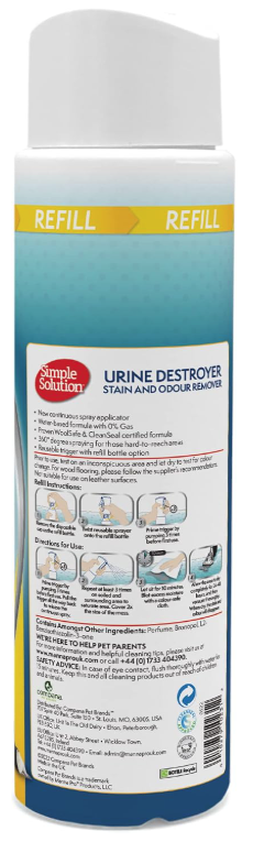 Simple Solution Urine Destroyer Refillable Flairosol – 400ml