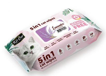 Kit Cat Grooming Wipes Lavender Scents