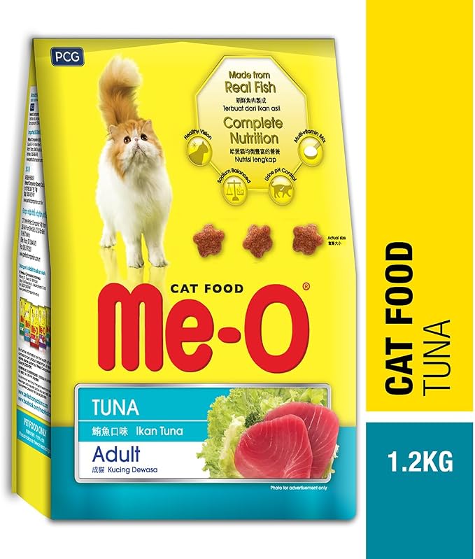 Me-O Adult Tuna Flavour Dry Cat Food 1.2kg
