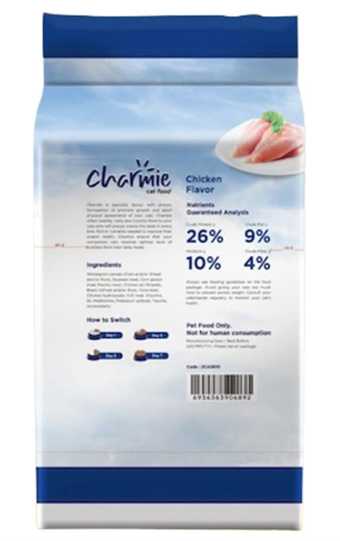 Charmie Adult Dry Cat Food Chicken Flavor 1+  10kg