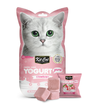 Kit Cat Freeze-Dried Yogurt Yums Strawberry Cat Treats