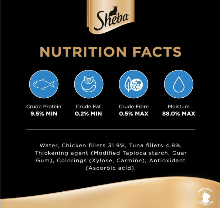 Sheba Filets Chicken Tuna Wet Cat Food