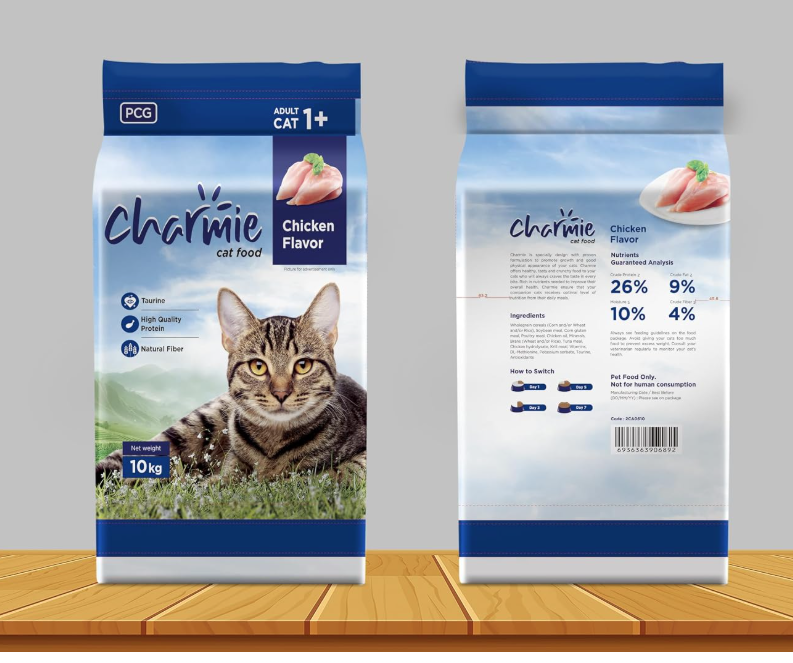 Charmie Adult Dry Cat Food Chicken Flavor 1+  10kg
