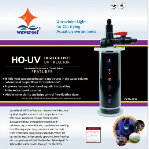 WaveReef UVR-27W  UV EXTERNAL REACTOR WITH EVO-2000 PUMP