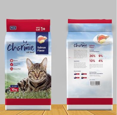 Charmie Salmon Flavour Dry Cat Food  10kg