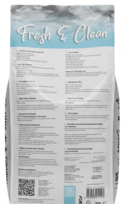 Princess Fresh & Clean Cat Litter Baby Powder 20L