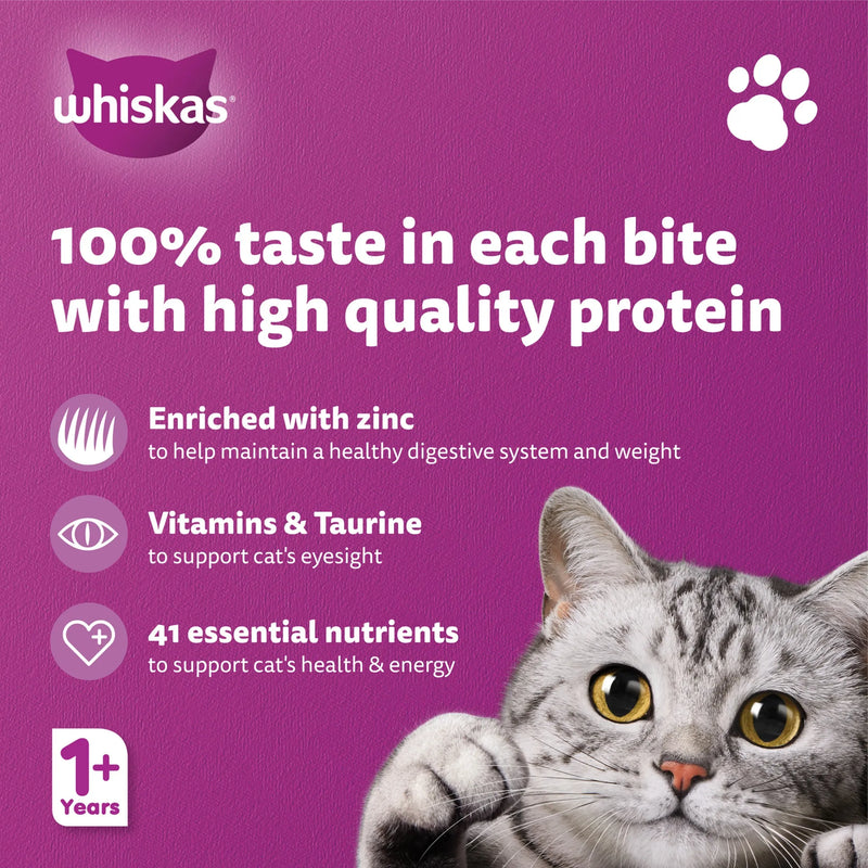 Whiskas Beef Wet Cat Food Gravy 400g