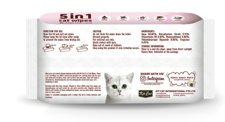 Kit Cat Grooming Wipes Baby Powder Scents