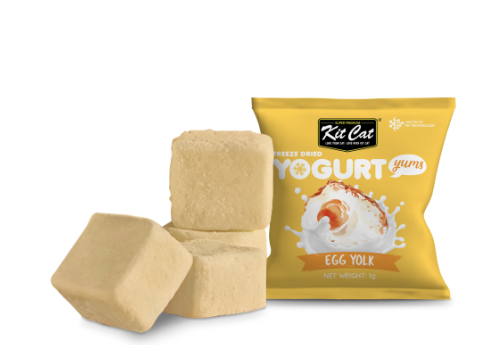 Kit Cat Freeze-Dried Yogurt Yums Egg Yolk Cat Treats