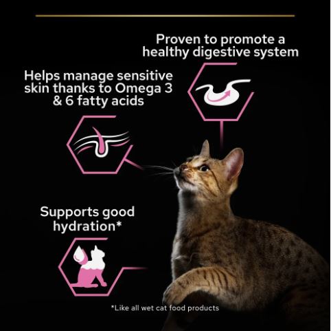 PURINA PRO PLAN Delicate Digestion Wet Cat Food with Turkey in Gravy  26 × 85g