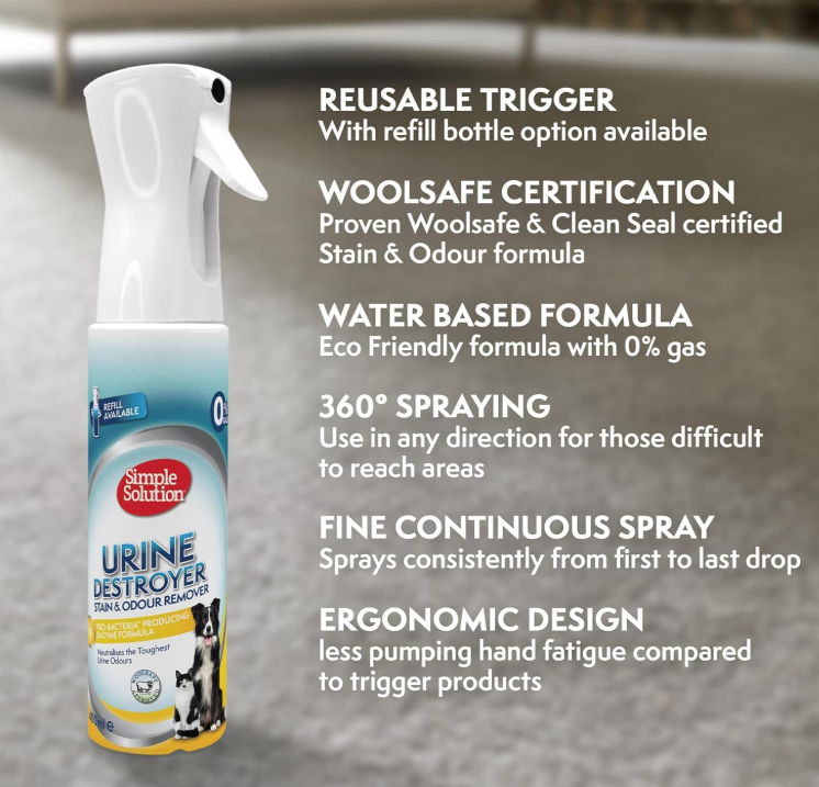 Simple Solution Urine Destroyer Refill for Cats & Dogs  400ml
