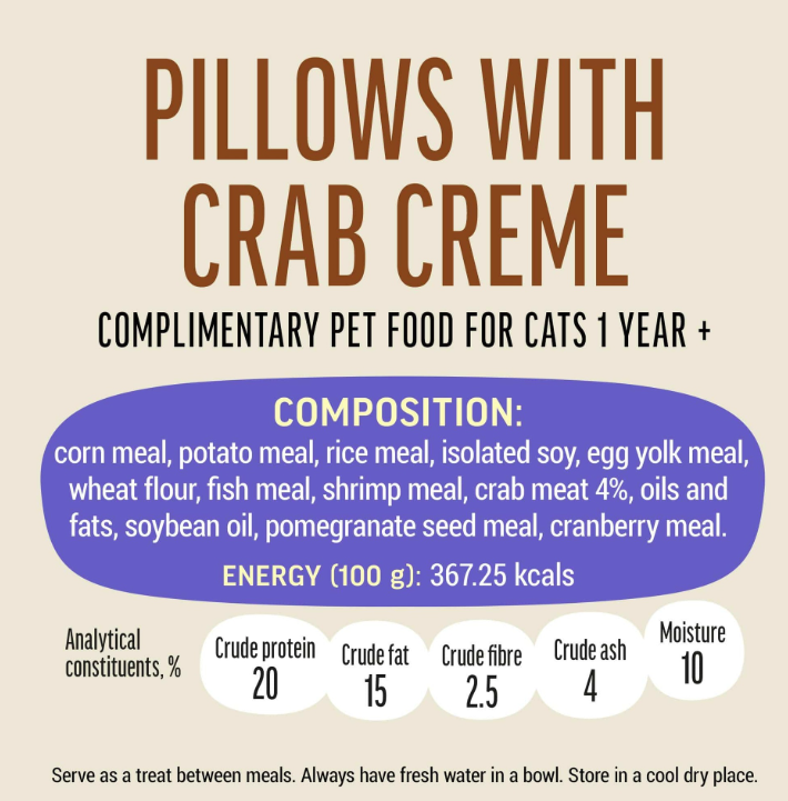 Cat Fest Pillows With Crab Cream