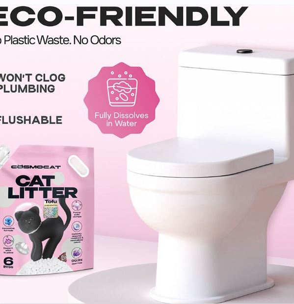 Cosmocat Unscented Tofu Cat Litter
