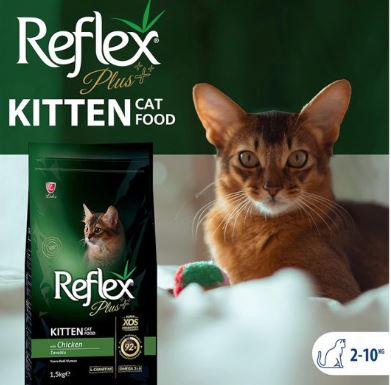Reflex Plus with Chicken Dry Kitten Food 1.5 kg