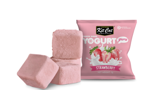 Kit Cat Freeze-Dried Yogurt Yums Strawberry Cat Treats