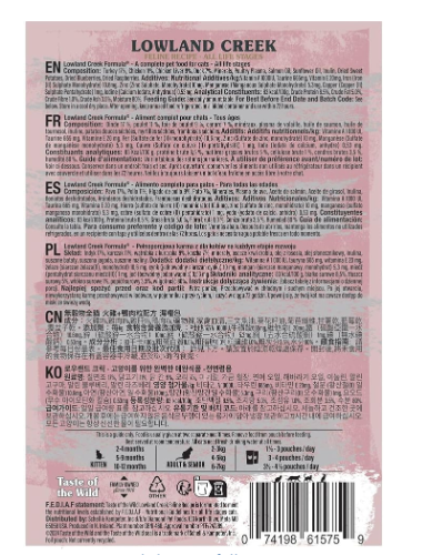 Taste of the Wild Lowland Creek Cat Pouch Chunks in Gravy  85g