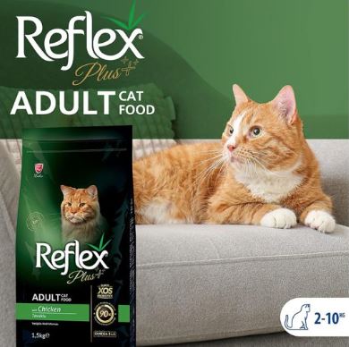 Reflex Plus with Chicken Adult Dry Cat Food 1.5 kg