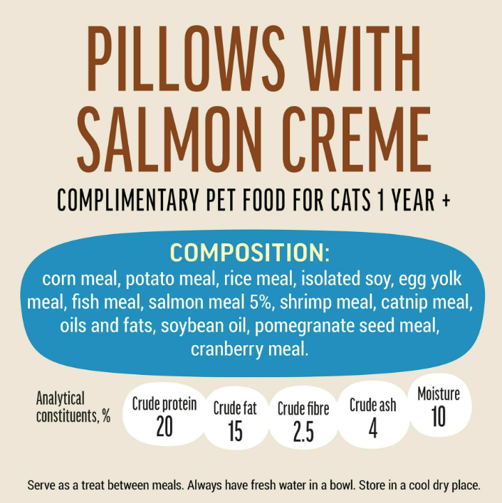 Cat Fest Pillows with Salmon Cream