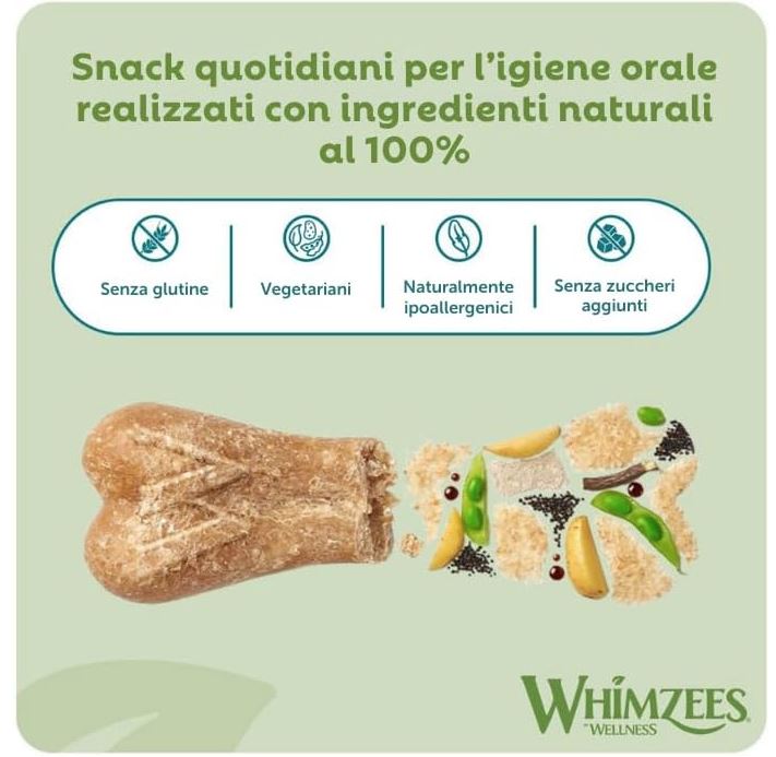 WHIMZEES Rice Bone Dental Dog Treats 9 Pieces 540g