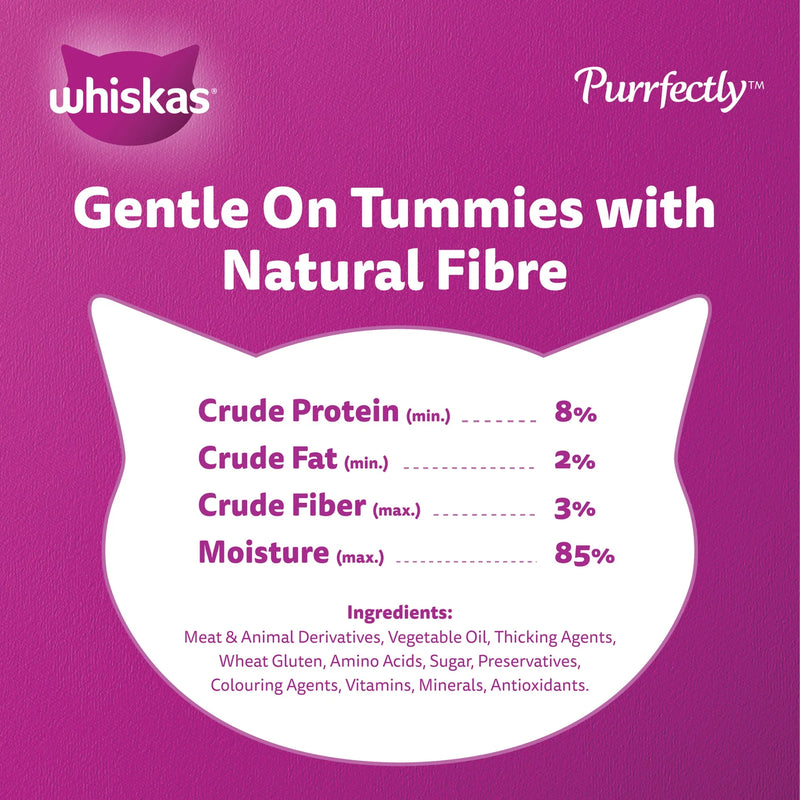 Whiskas Purrfectly Chicken Wet Cat Food in Gravy 80g