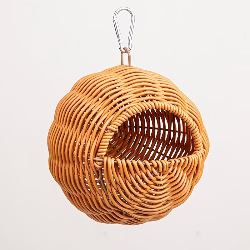 Woven Hanging Bird Nest and Hideaway Basket