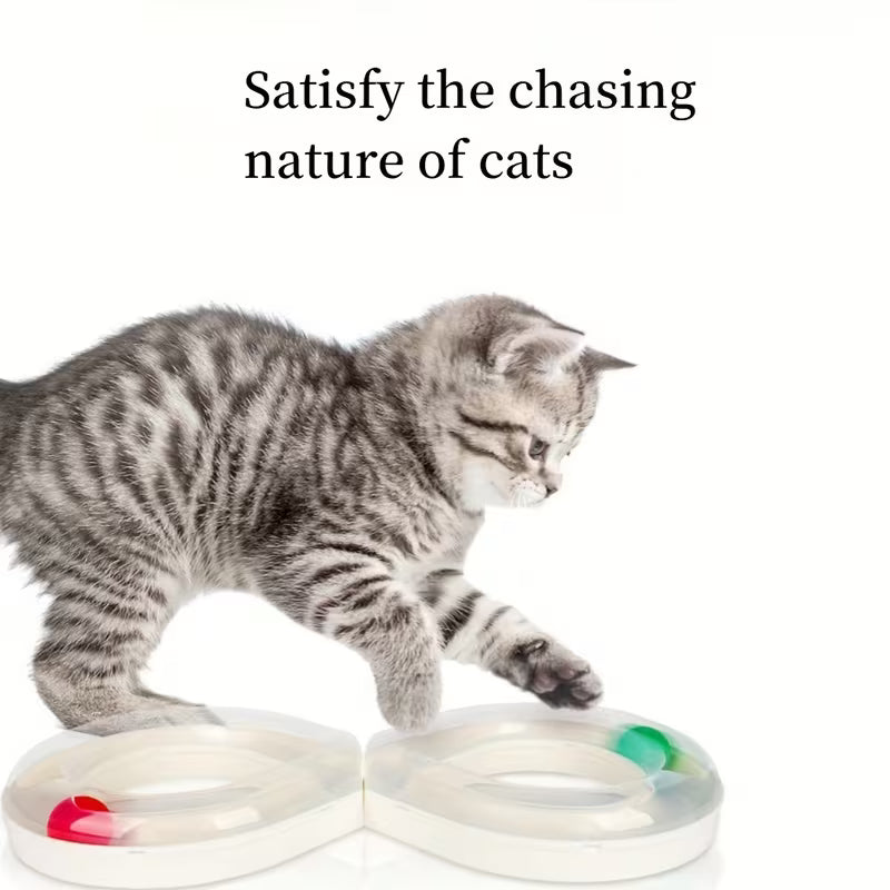 Interactive Cat Turntable Track