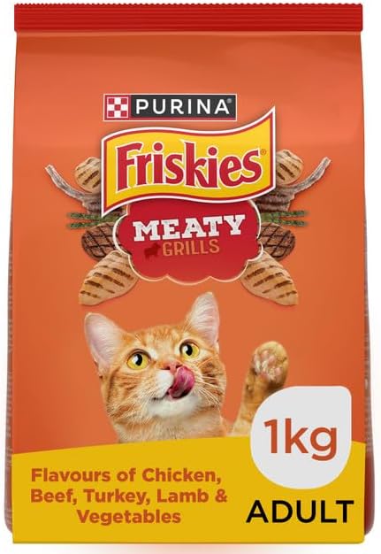 Purina Friskies Meaty Grills Adult Dry Cat Food – 1kg