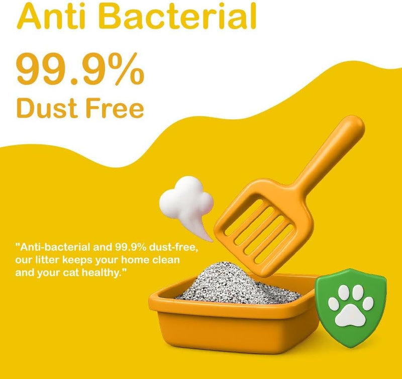 100% Natural Bentonite Cat Litter Carbon Active