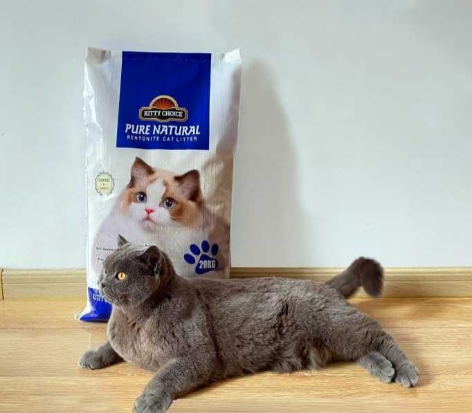 Kitty Choice Pure Natural Bentonite Cat Litter – 20kg