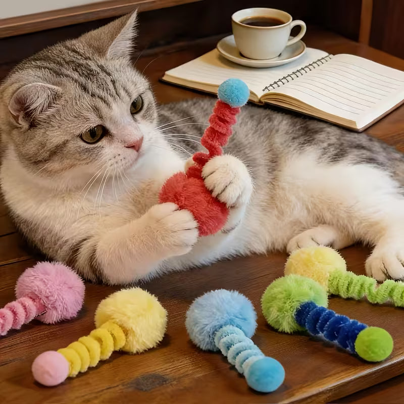Colorful Spring Ball Cat Toy
