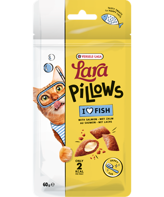Lara Pillows with Salmon Happy Fur Treats