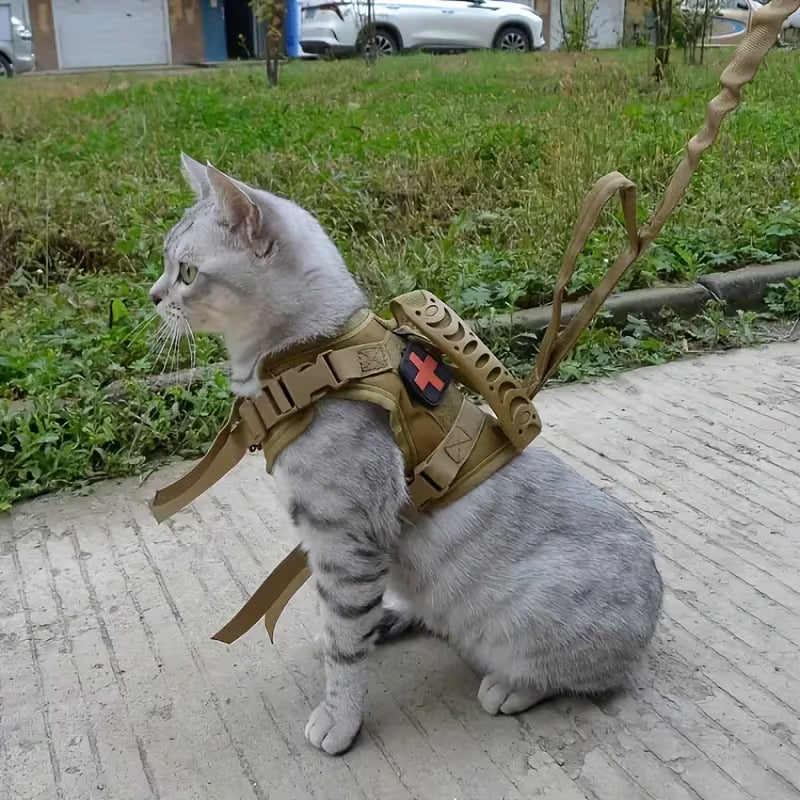 Cat Tactical Vest Pet Chest Strap