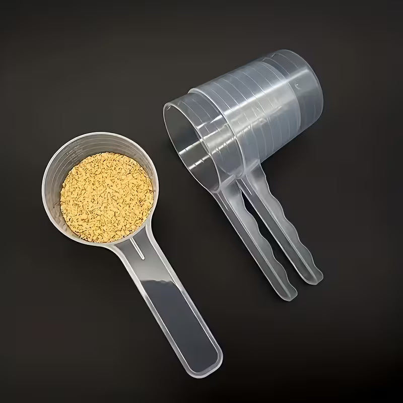 Transparent Pet Feeding Spoon with Measurement Markings