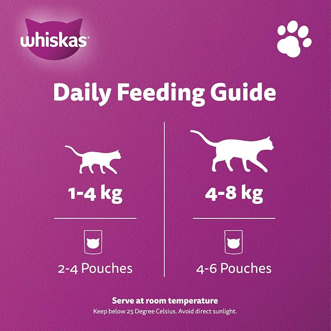Whiskas Beef and Liver in Gravy Wet Cat Food 80g