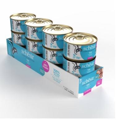 Schesir Complete & Balanced Tuna Wet Cat Food in Broth 85g