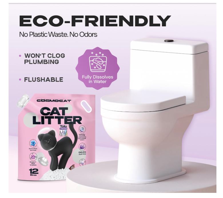 Cosmocat Lavender Scented Tofu Cat Litter